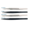 Economical Diamond Tweezers - Black, Fine Point