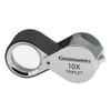 10X Triplet Loupe with Rubber Grip - Chrome