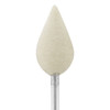 Mounted Felt Bobs - 3/32" Shank, Flame, Hard