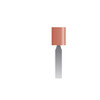 Red Mounted Stones, 1/8" Shank - W149, Box of 72