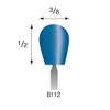 Blue Mounted Stones, 3mm Shank - B112, Box of 72