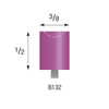 Purple Mounted Stones, 1/8" Shank - B132, Pkg. of 12