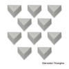 Diemaker Laps 1/2" Triangle x 3/16"  600 grit (Pack of 10)