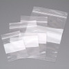 Economy Clear Zip Bags with Write-On Area  - 2" x 3"
