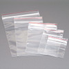 Clear Zip Bags with Red Line  - 3" x 5"