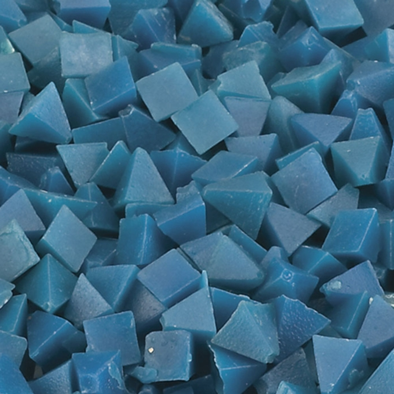 Blue Plastic Pyramids - 220 grit, 50 lbs.