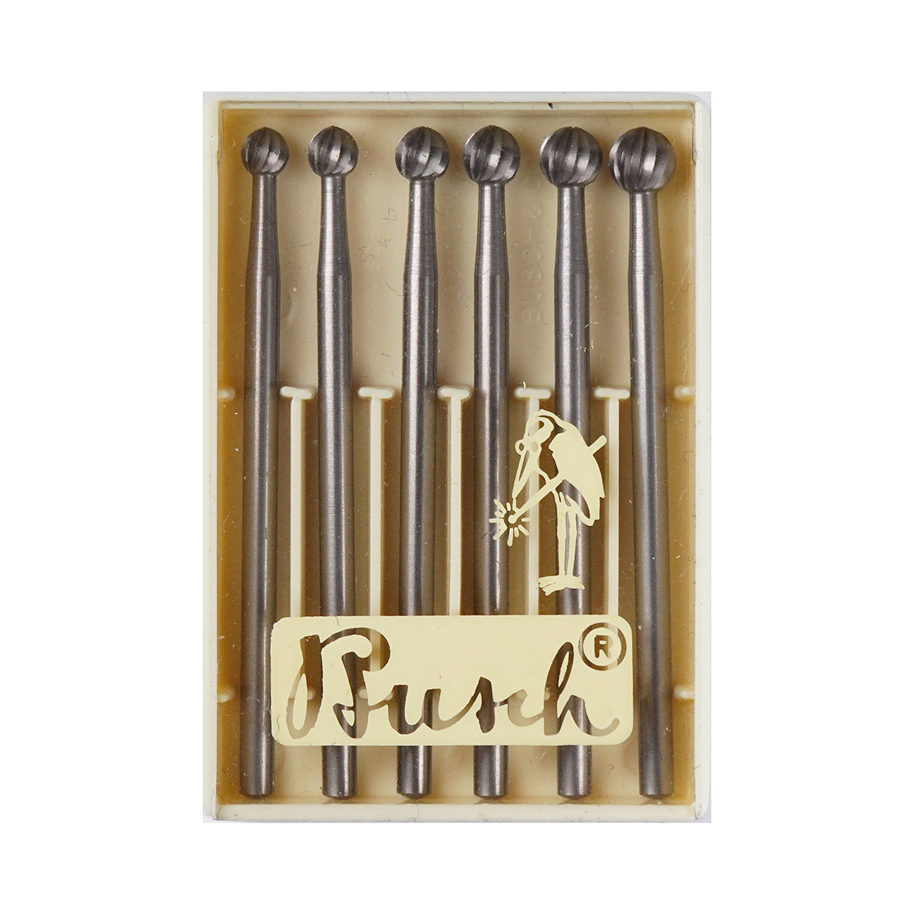 Busch®  Fig.1  033-045 Set of 6 Round Burs