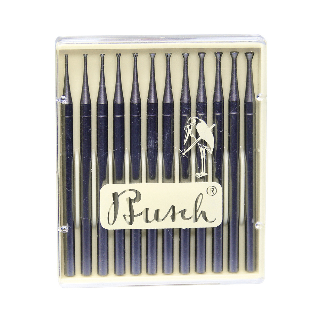 Busch®  Fast Cut Twin Cut 008-020 Fig. 411CT Set of 12 Cup Burs