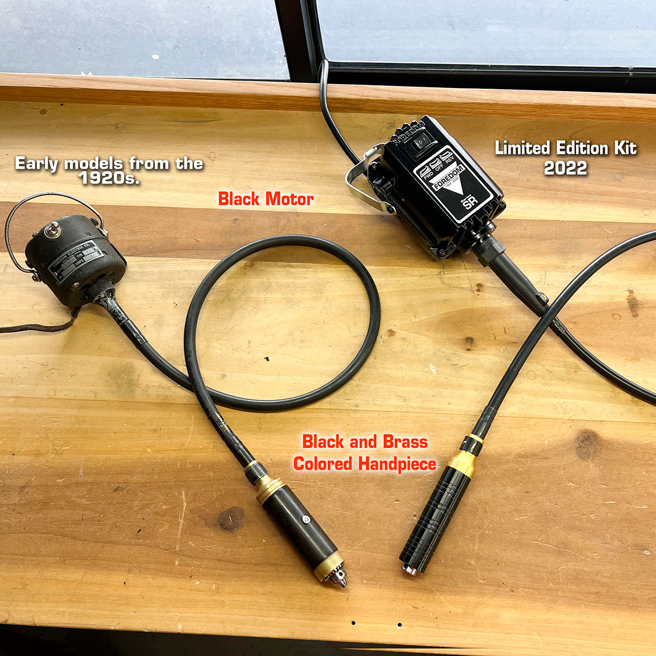 Foredom Flexshaft SR Motor With FCT Foot Pedal & 30 Handpiece