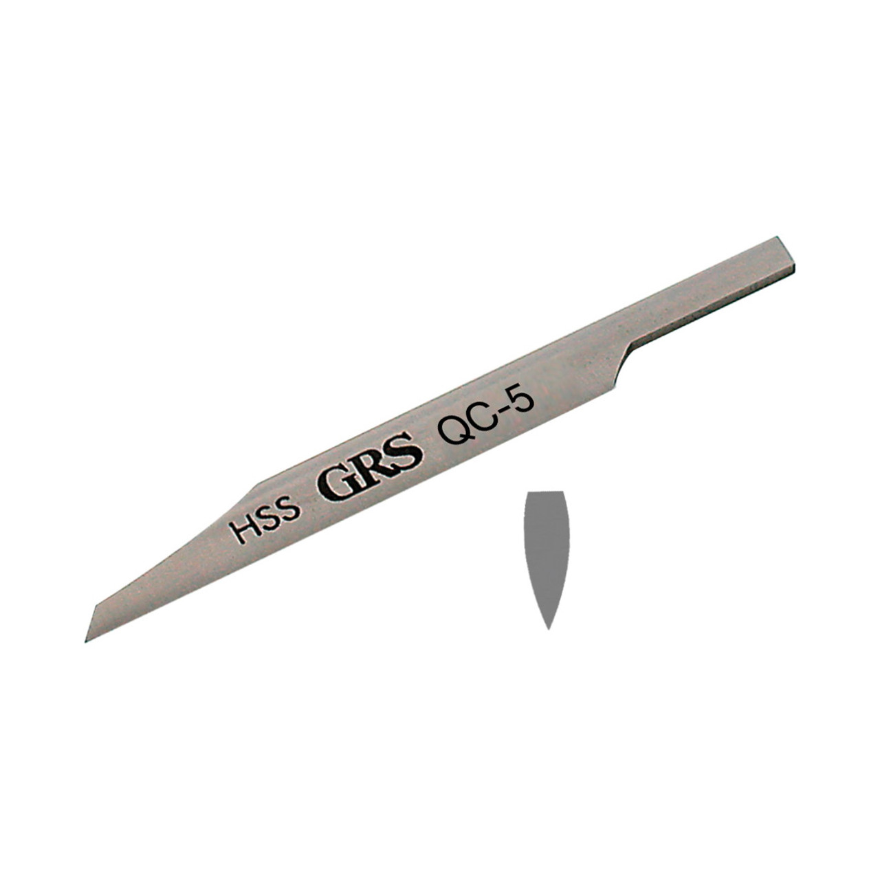GRS® QC Gravers - Point Onglette, #5