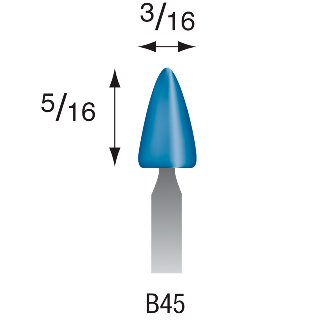 BLUE MTD ST 3MM B-45 (200)