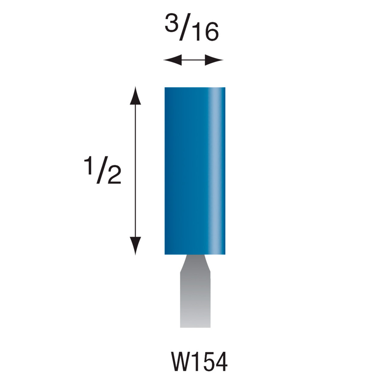 Blue Mtd Stone 3mm W154 (200)