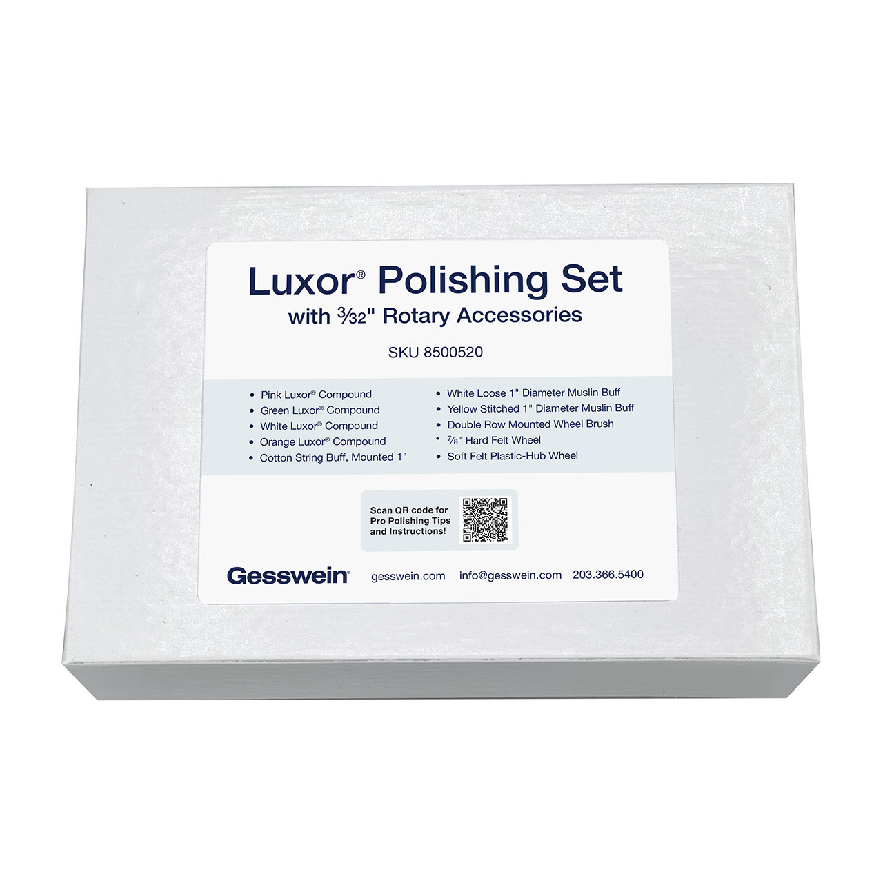 Luxor® Polishing Set with 3/32” Rotary Accessories