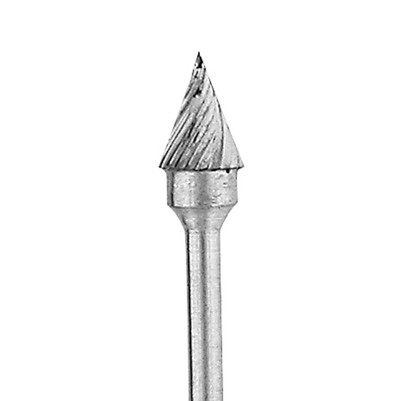 Jewelers Carbide Burs, 3/32" Shank - Cone 12 (3.10mm)