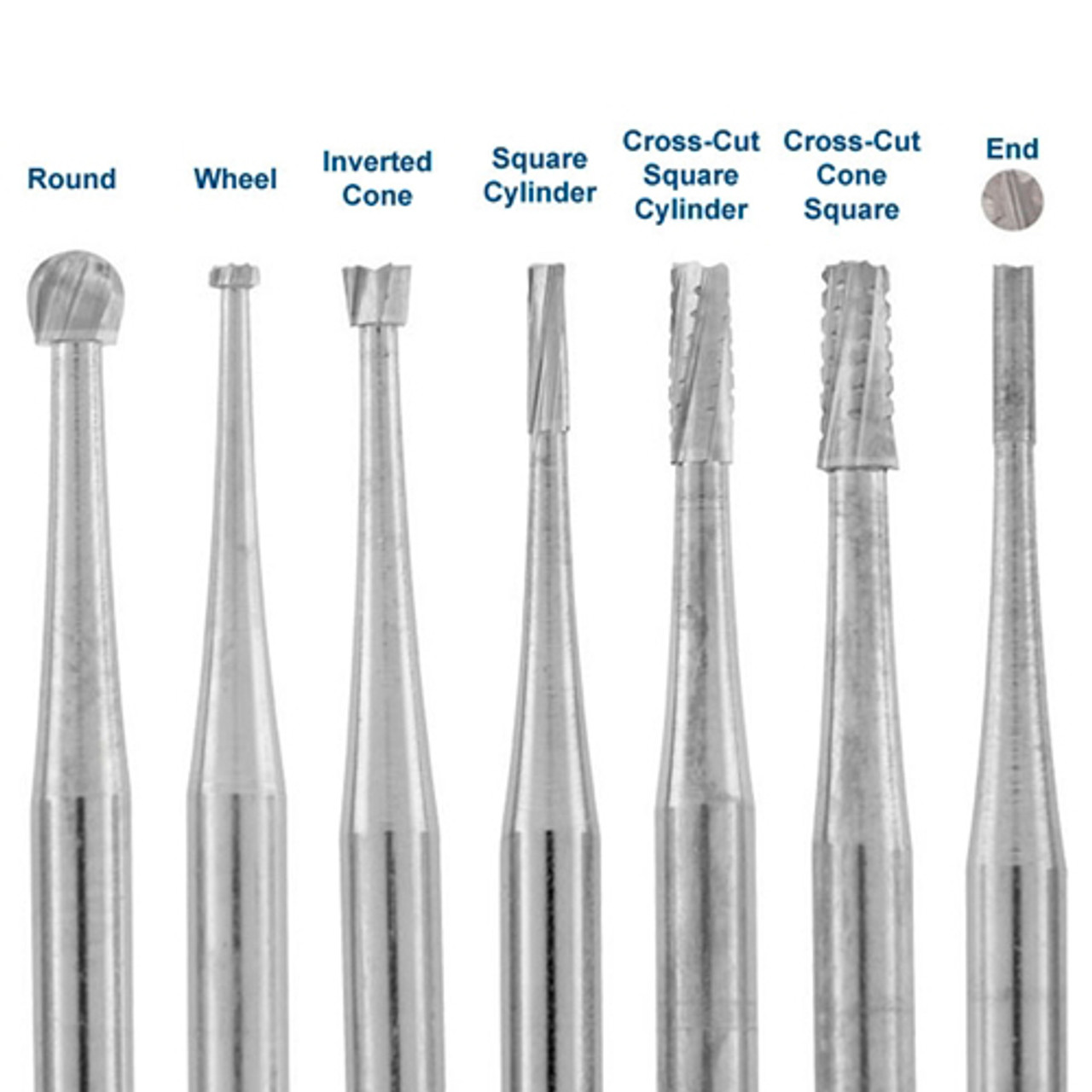 SS White Carbide Burs, 3/32" Shank - W59  (Pkg. of 5)