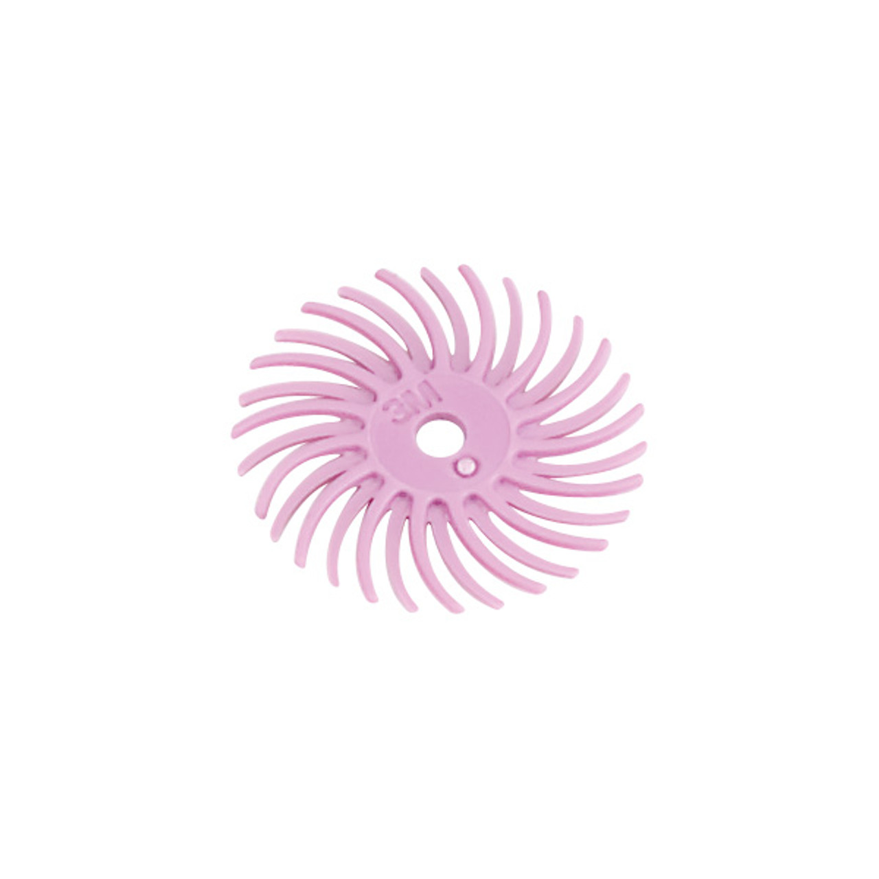 3M™ Radial Bristle Discs - 9/16" Pink, Pumice (Pkg. of 12)