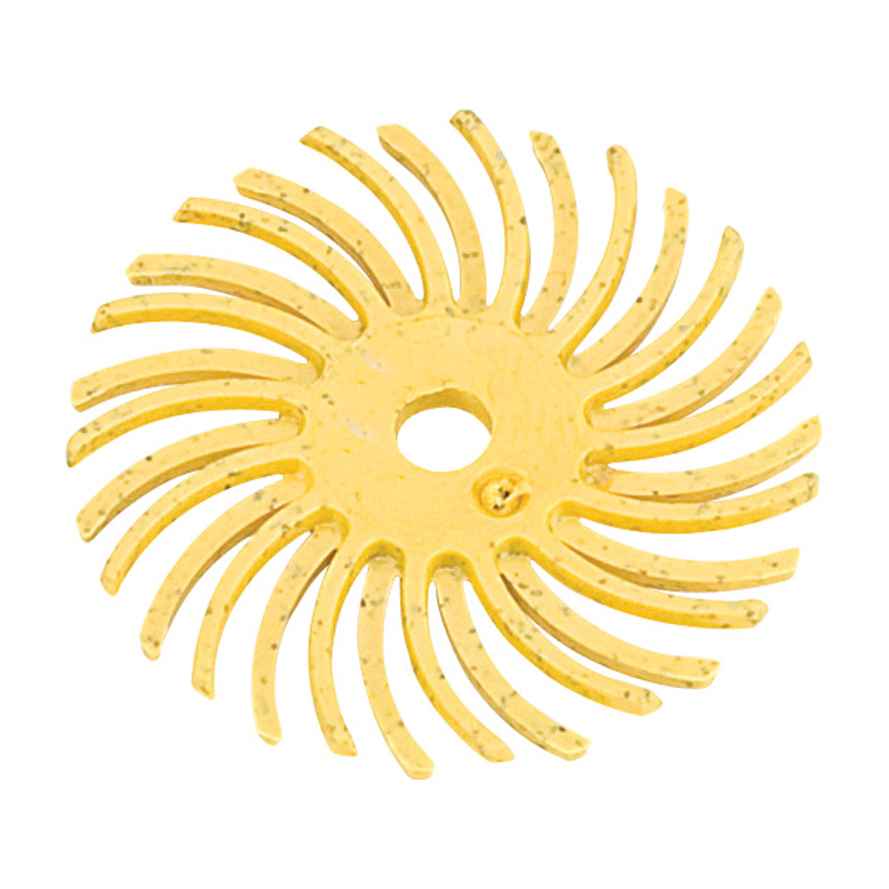 3M™ Radial Bristle Discs - 1" Yellow, 80 grit (Pkg. of 12)