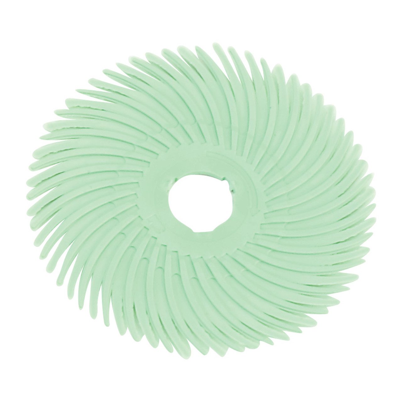 3M™ Radial Bristle Discs 2" (Pkg. of 40) - Light Green (1 Micron)