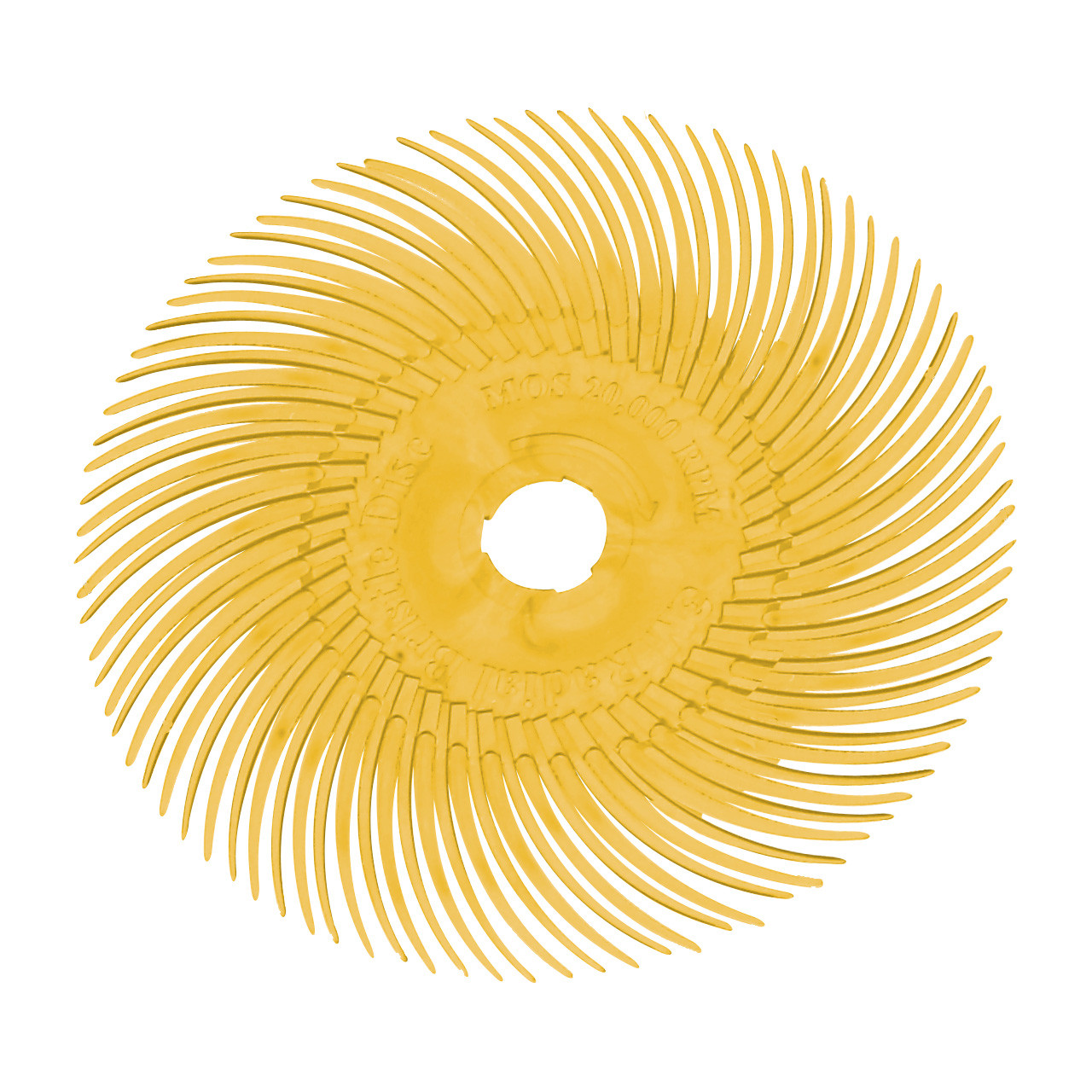 3M™ Radial Bristle Discs 3" (Pkg. of 10) - 3" Yellow (80 grit)