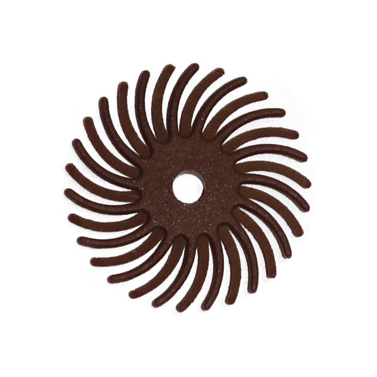 Dedeco® SUNBURST® Radial Discs - 1" Brown, 36 Grit (Pkg. of 48)