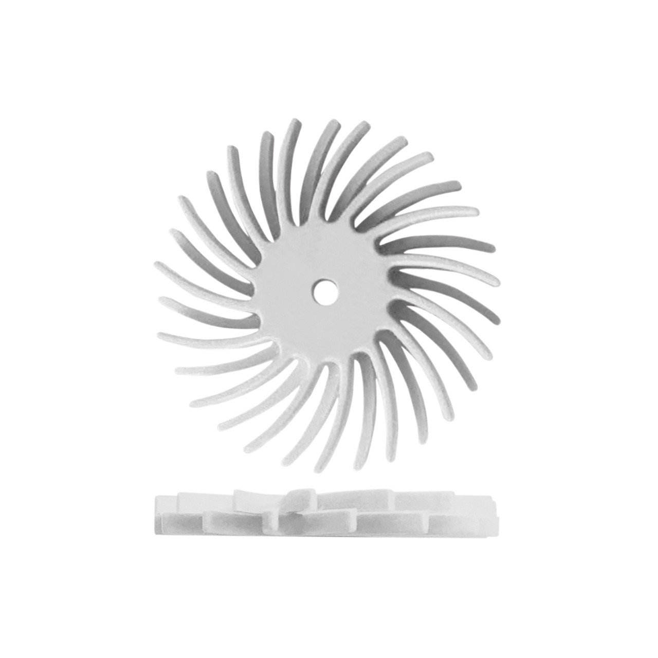 Dedeco® SUNBURST® Dual Radial Discs - 7/8" White, 120 grit (Pkg. of 48)