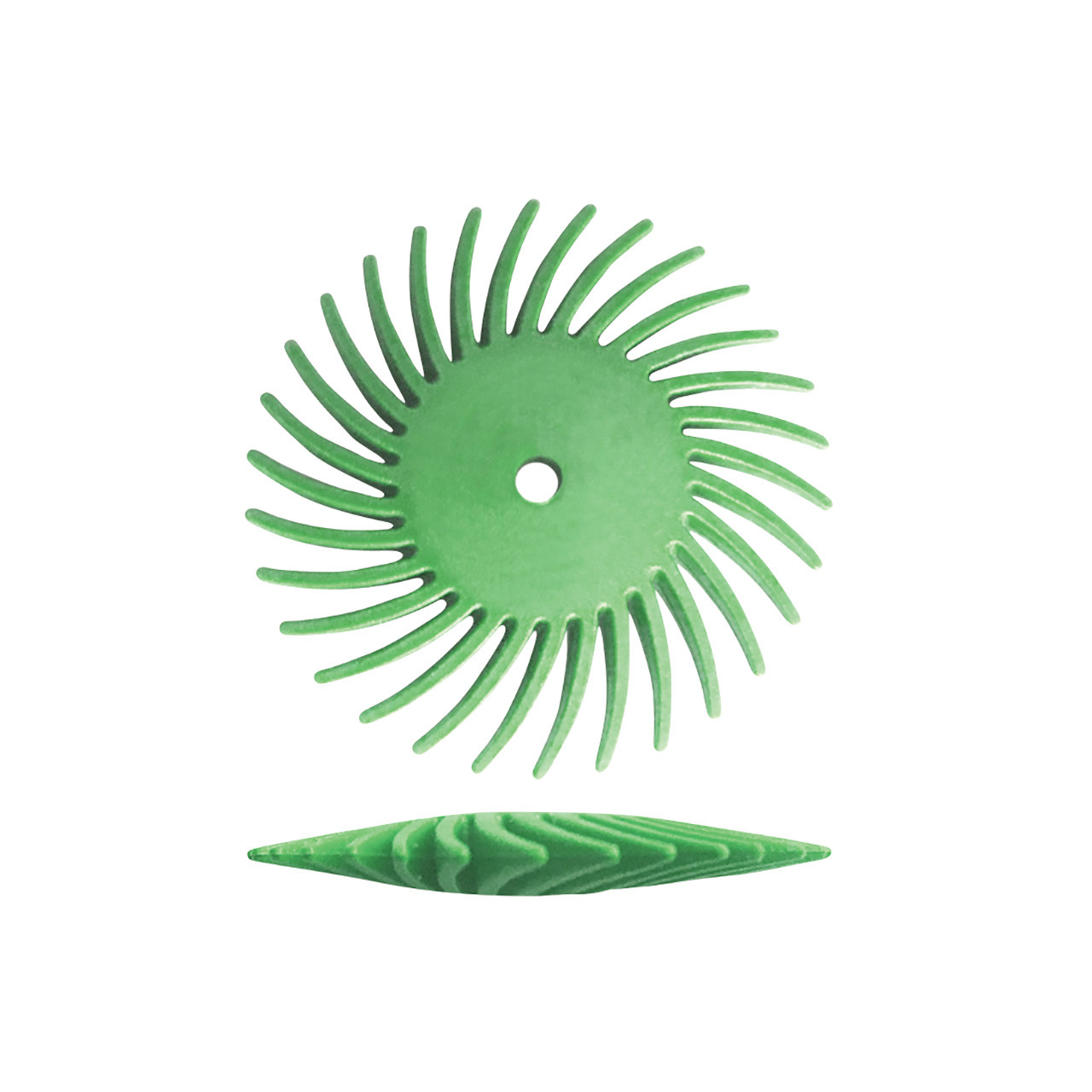 Dedeco® SUNBURST® Knife Edge Radial Discs - 7/8" Green, 1 Micron (Pkg. of 48)