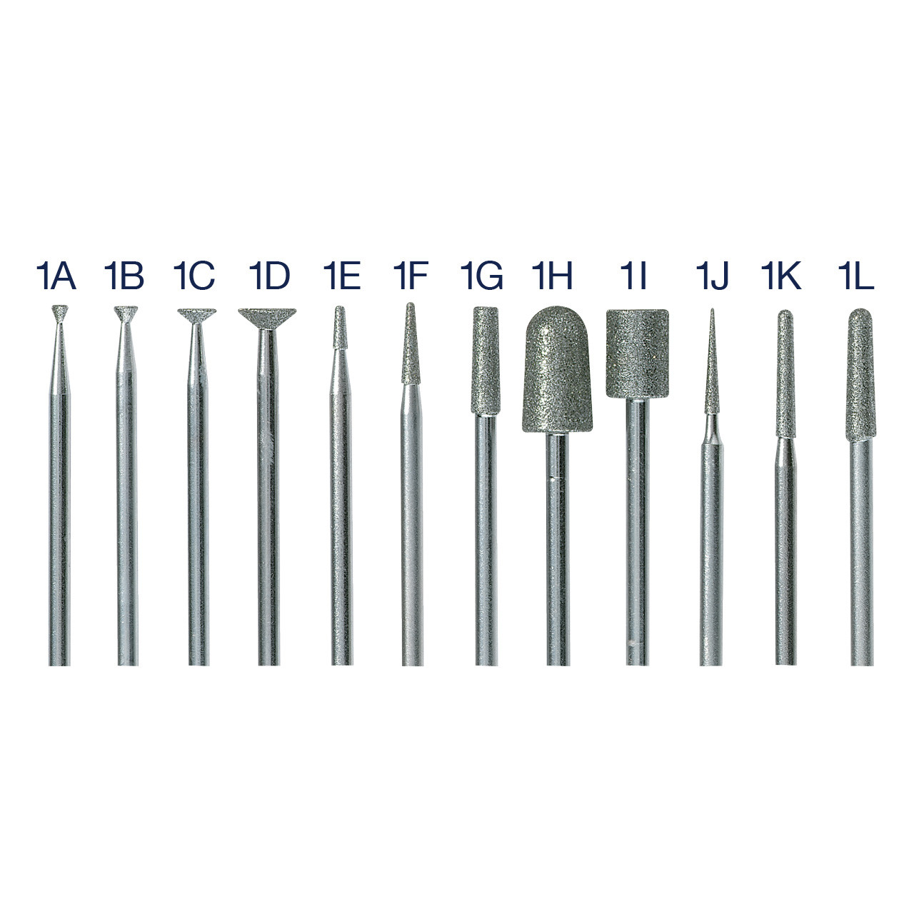 Diamond Cutters, 3/32" Shank - Set #1