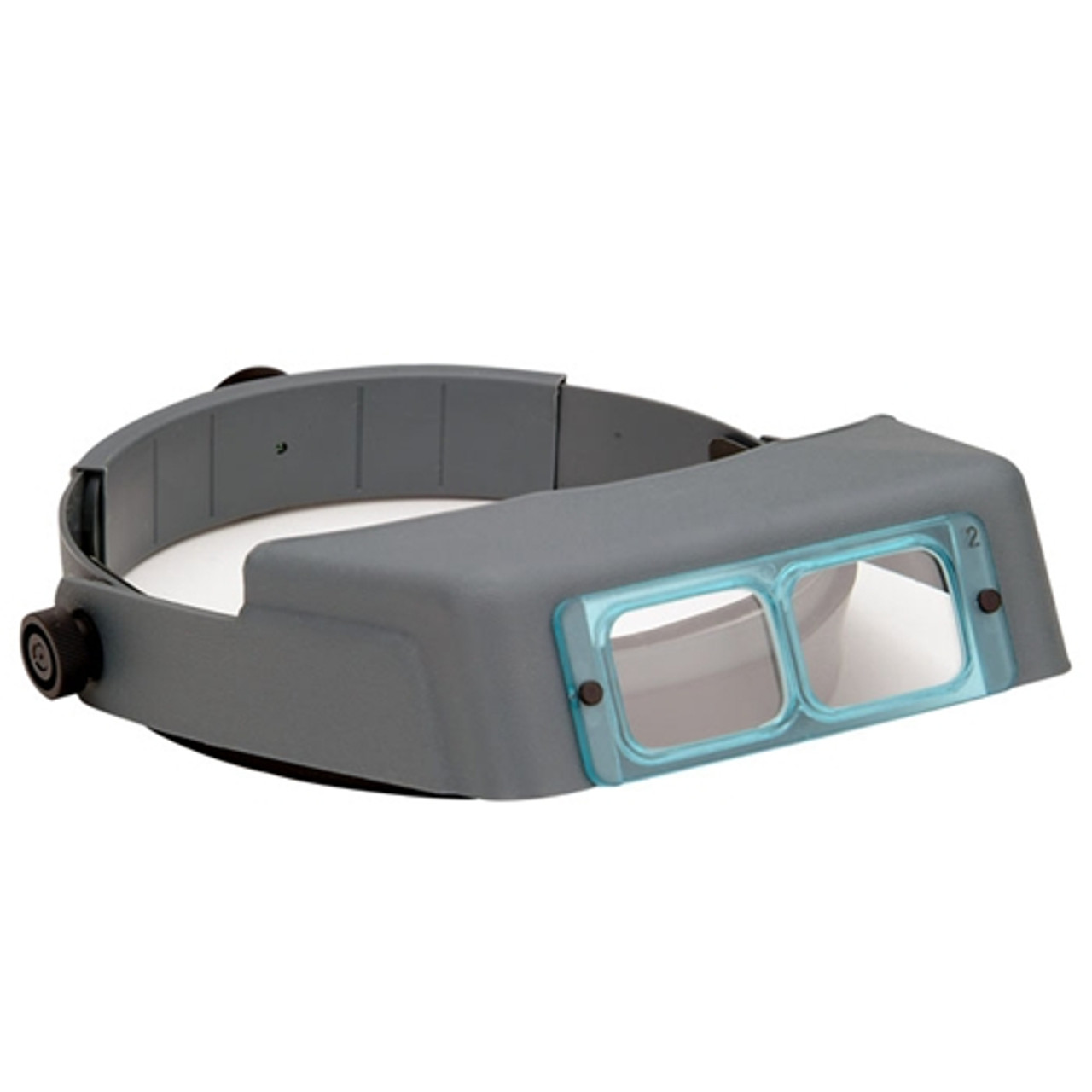 Headband Magnifier with LED Light, Rechargeable Head Mount Magnifier  New-blue