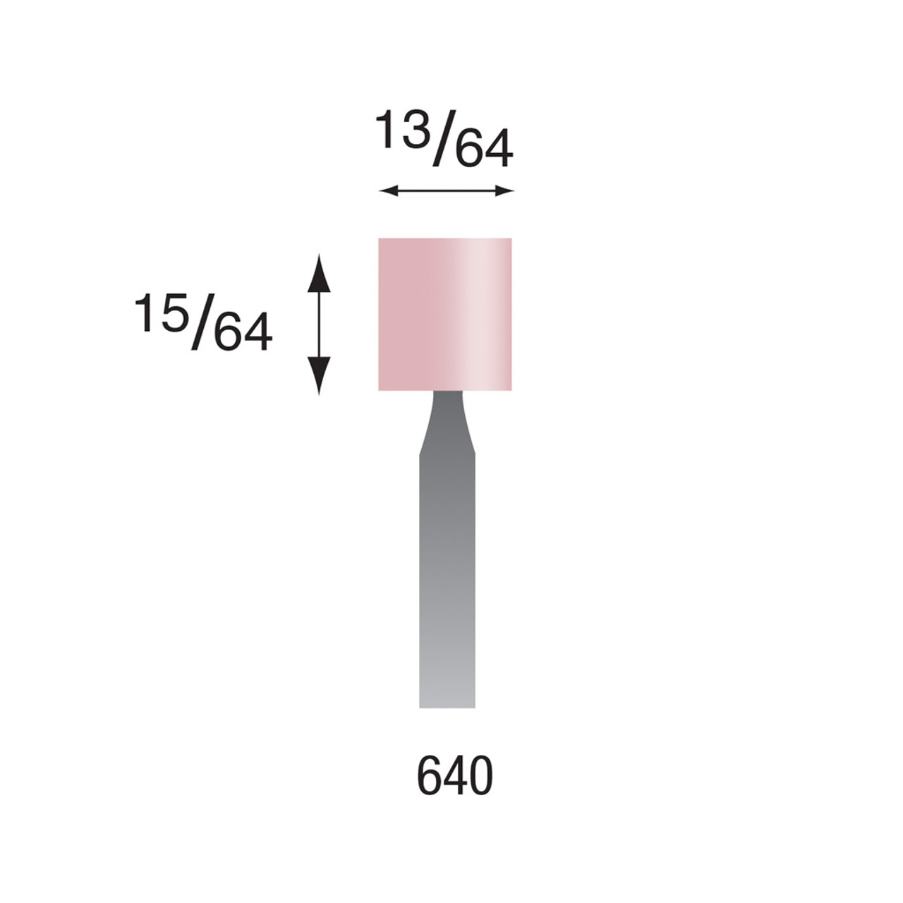 Busch® #640 Pink Polishing Points (Pkg. of 6)