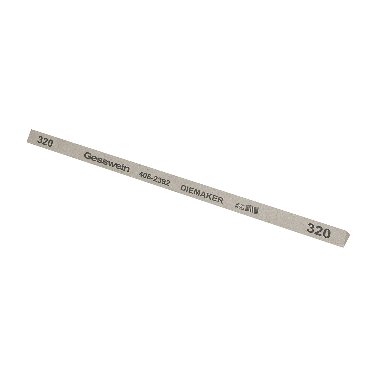 Gesswein® Diemaker Stones - 1/4" Triangle x 6", 320 Grit  (Pkg. of 12)