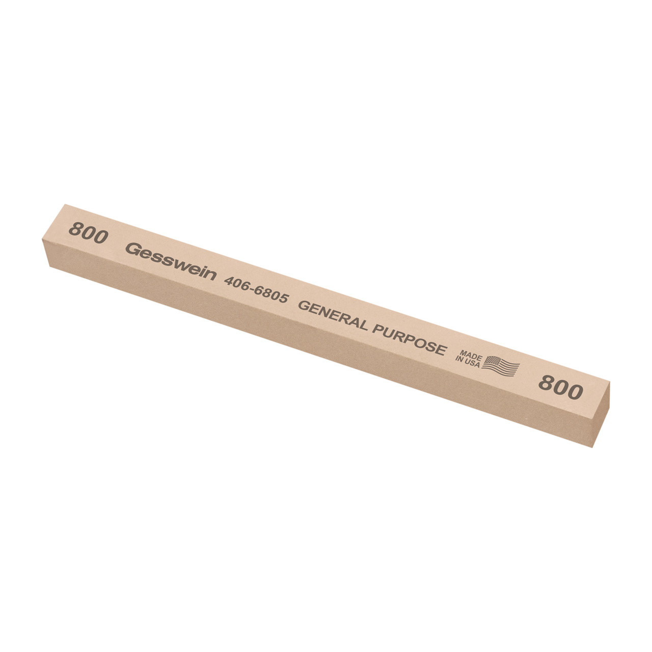 Gesswein® General Purpose Stones - 1/2" x 1/2" x 6", 800 Grit  (Pkg. of 6)