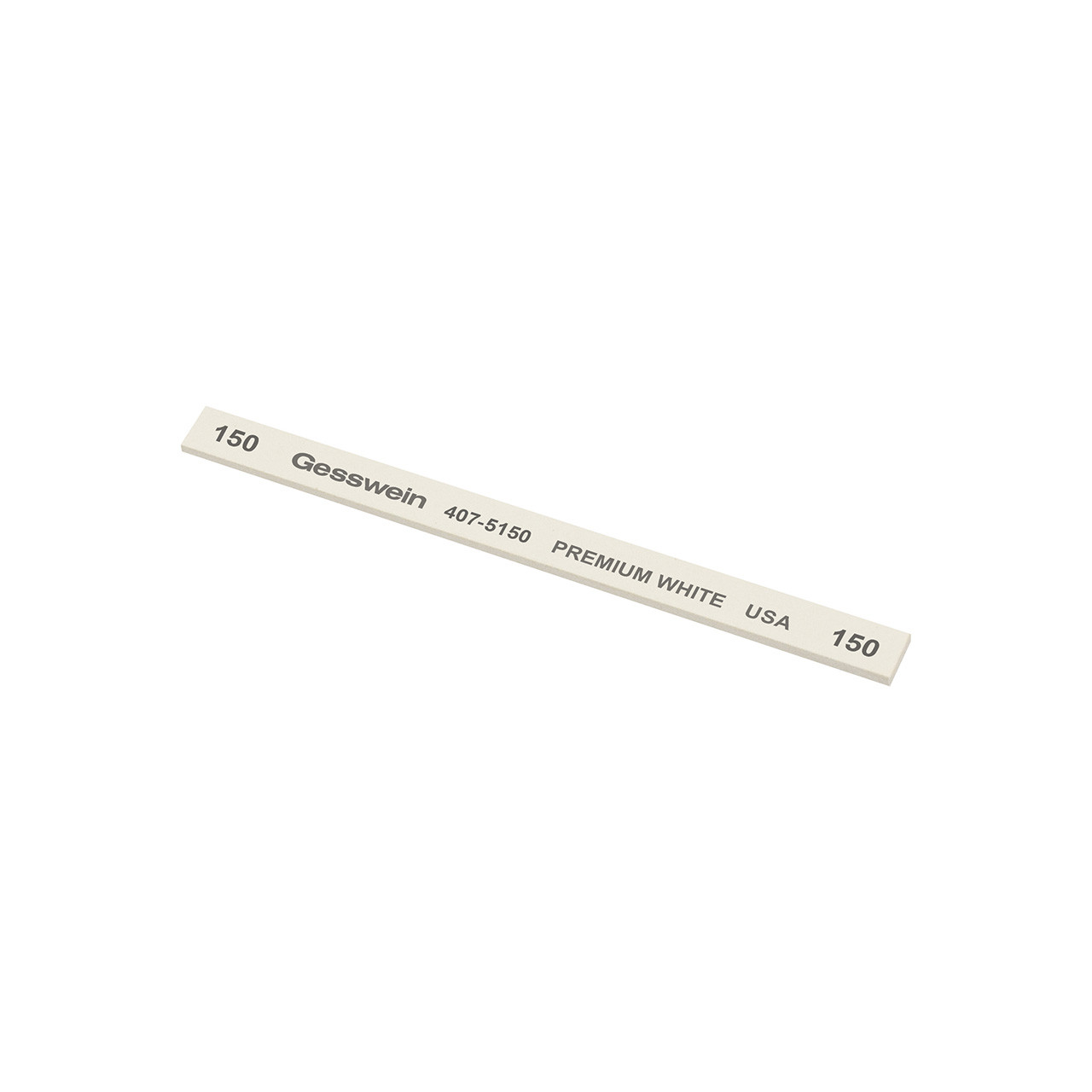 Gesswein® Premium White Stones - 1/4" x 1/16" x 4", 150 Grit  (Pkg. of 12)