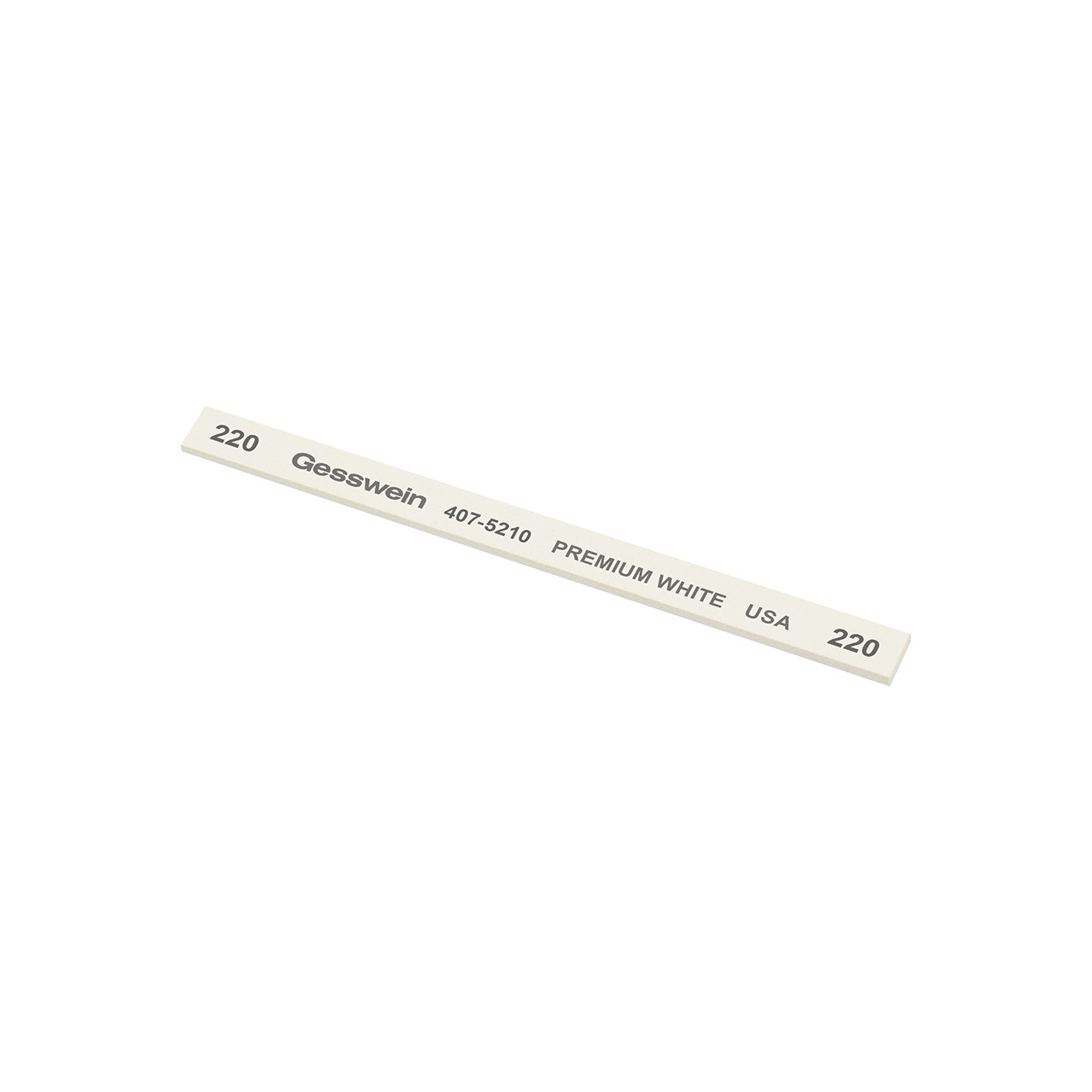 Gesswein® Premium White Stones - 1/4" x 1/16" x 4", 220 Grit  (Pkg. of 12)