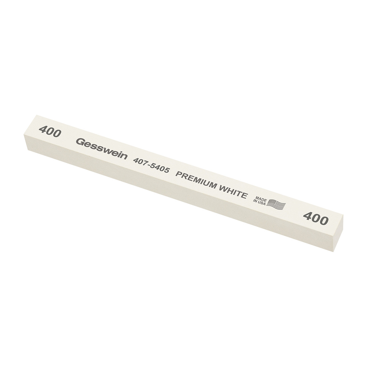 Gesswein® Premium White Stones - 1/2" x 1/2" x 6", 400 Grit  (Pkg. of 6)