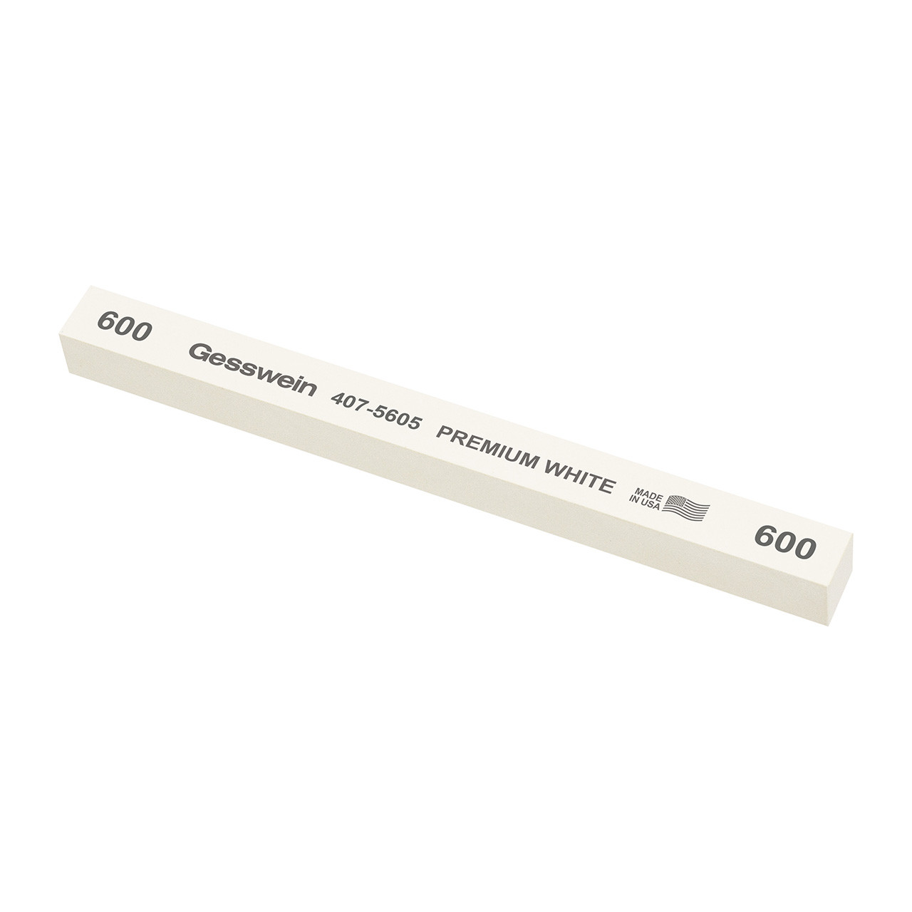 Gesswein® Premium White Stones - 1/2" x 1/2" x 6", 600 Grit  (Pkg. of 6)