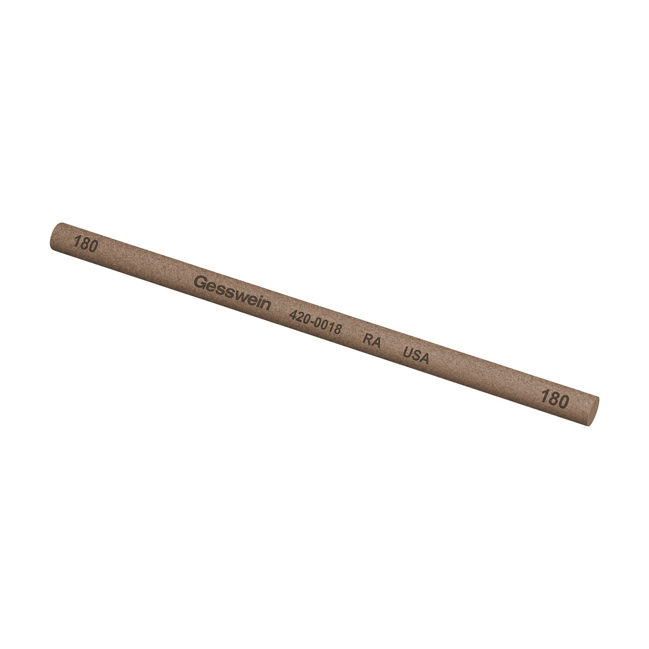 Gesswein® RA Stones - 5/32" x 4" Round 180 Grit  (Pkg. of 12)