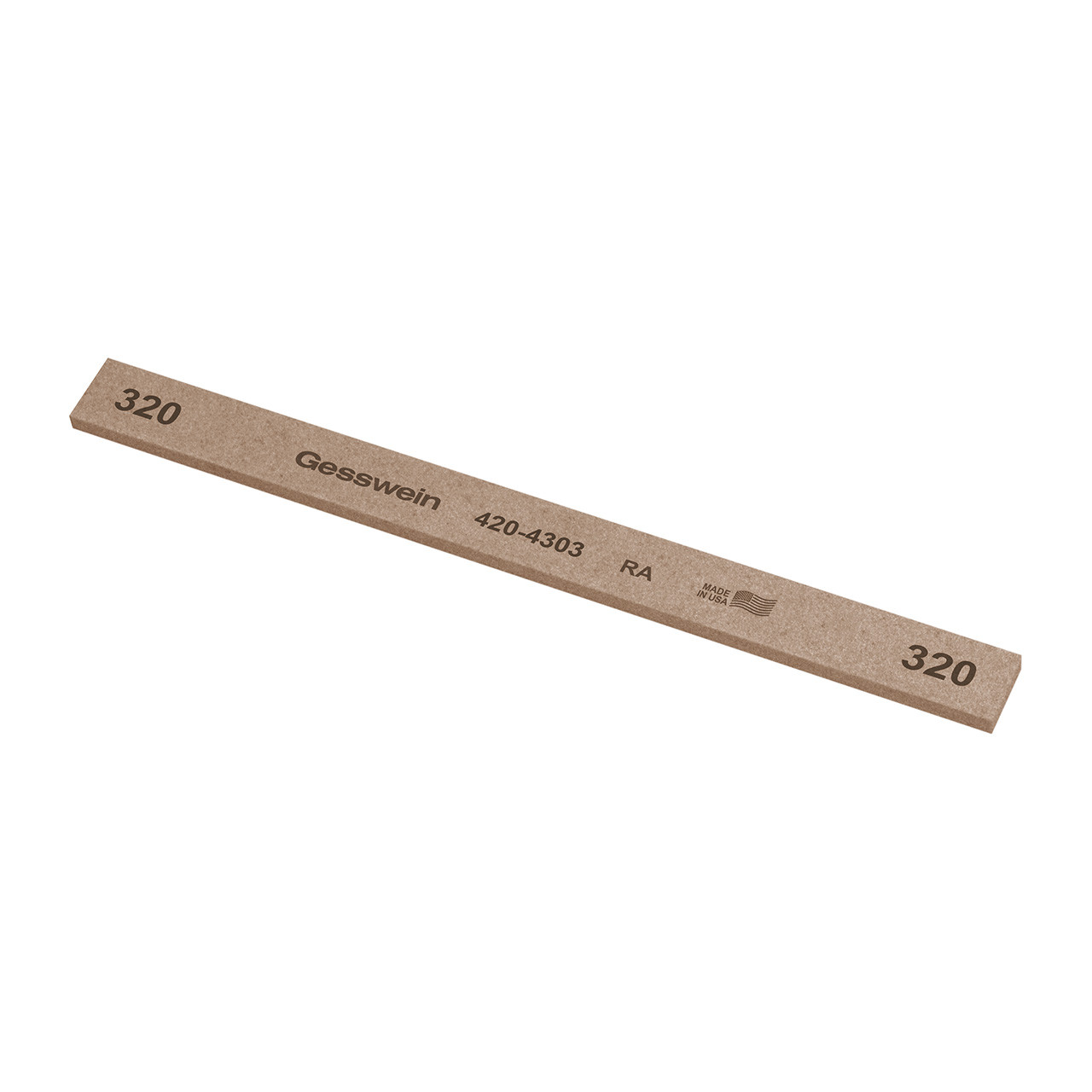 Gesswein® RA Stones - 1/2" x 1/8" x 6", 320 Grit  (Pkg. of 12)