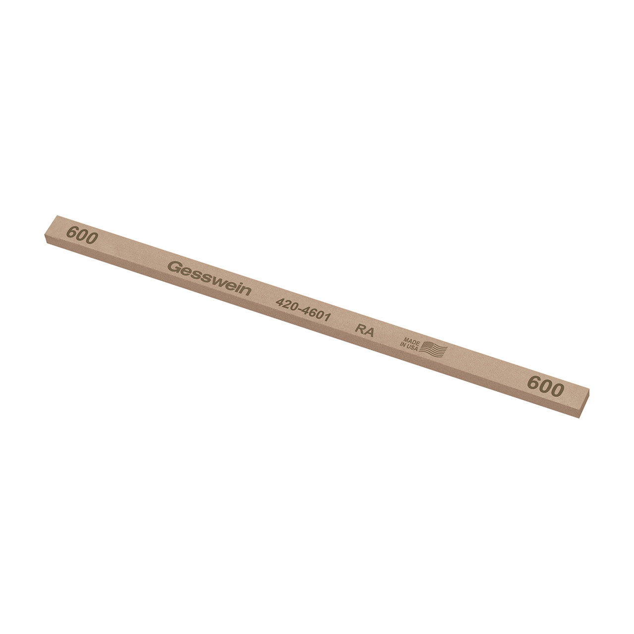 Gesswein® RA Stones - 1/4" x 1/8" x 6", 600 Grit  (Pkg. of 12)