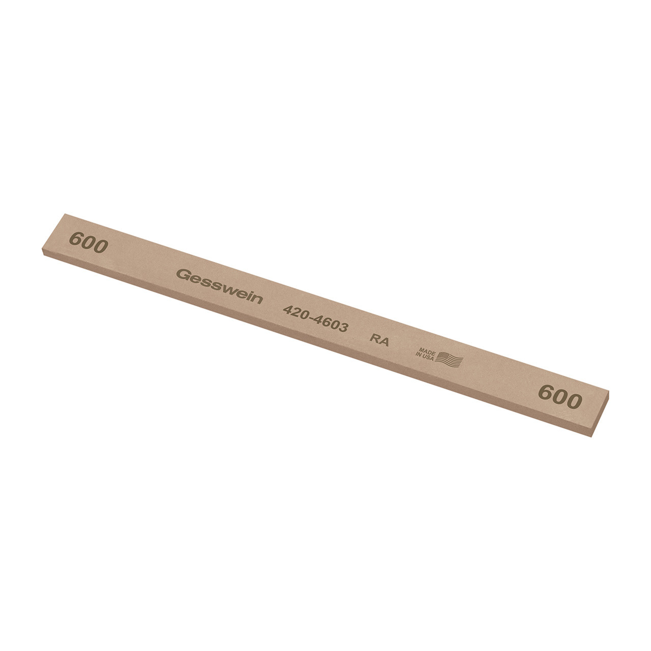 Gesswein® RA Stones - 1/2" x 1/8" x 6", 600 Grit  (Pkg. of 12)