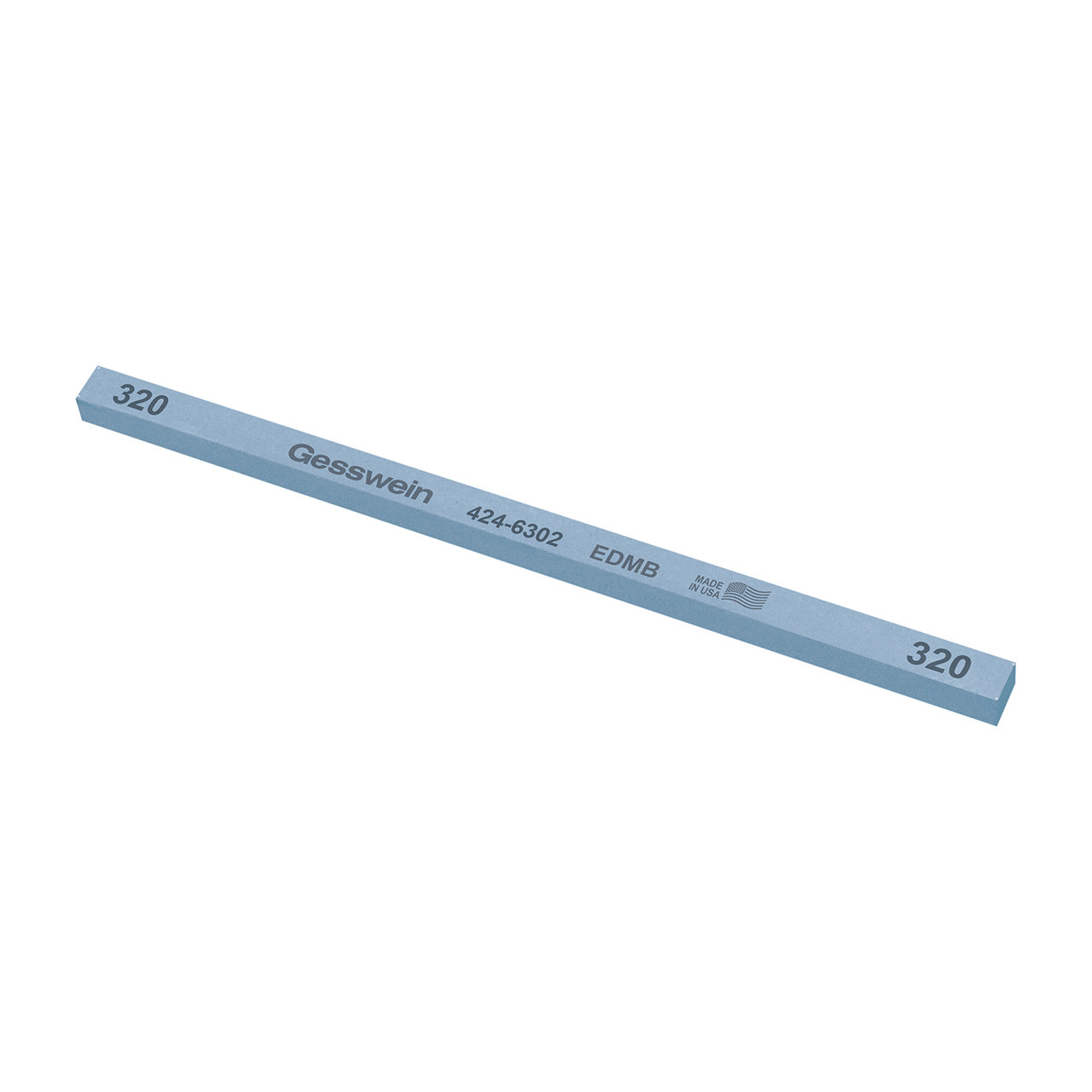 Gesswein® EDM Blue Stones - 1/4" x 1/4" x 6", 320 Grit  (Pkg. of 12)