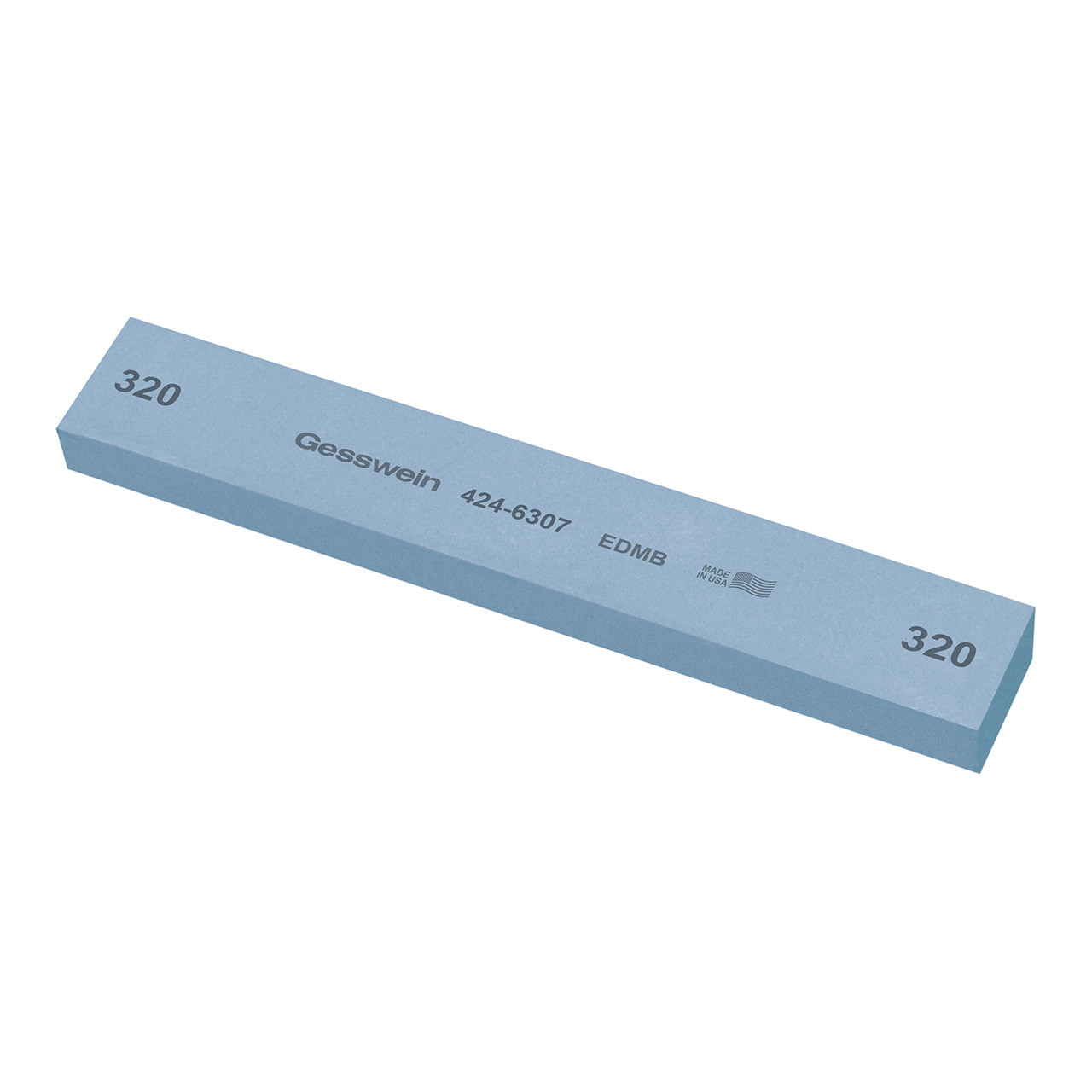 Gesswein® EDM Blue Stones - 1" x 1/2" x 6", 320 Grit  (Pkg. of 6)