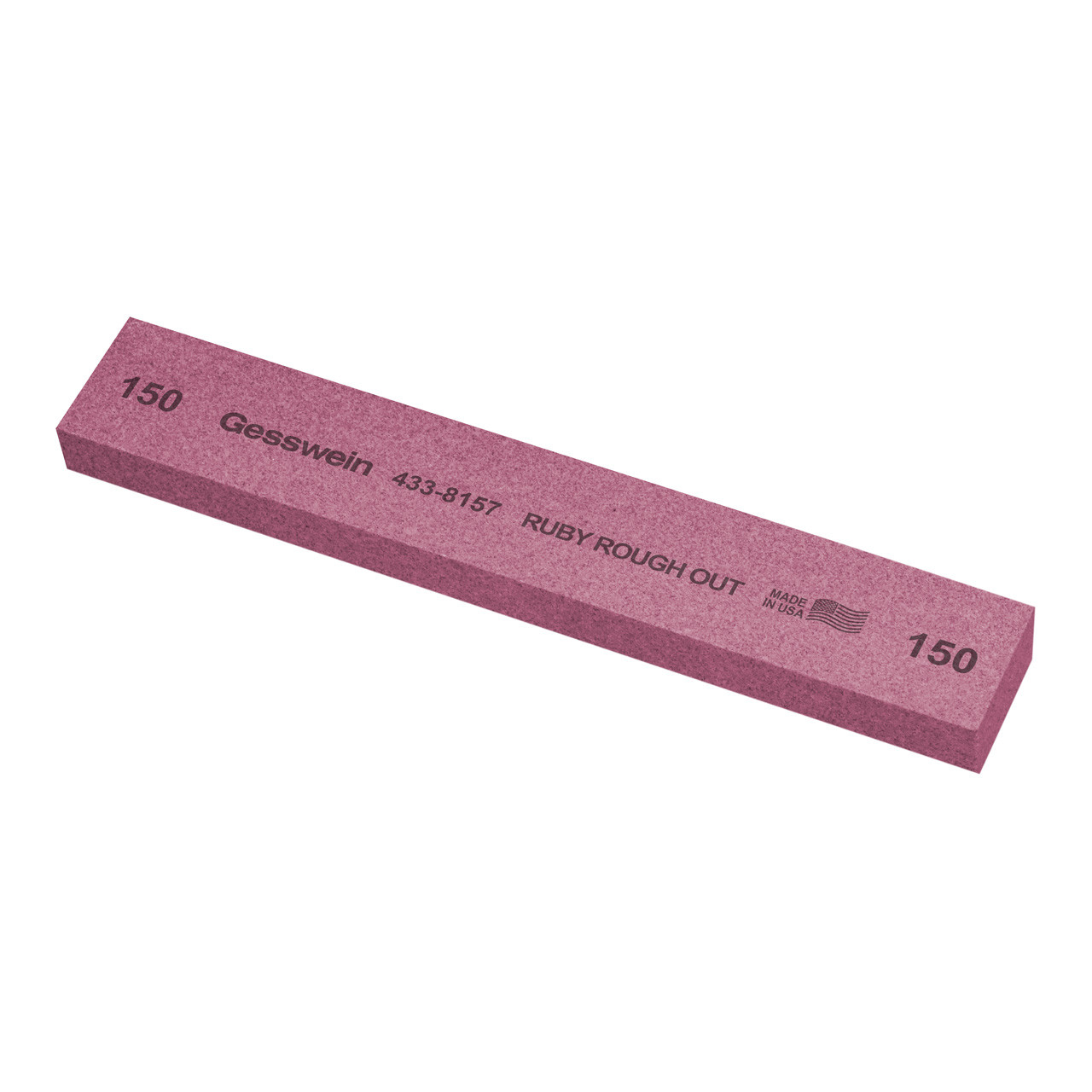 Gesswein® Ruby Rough Out Stones - 1" x 1/2" x 6", 150 Grit  (Pkg. of 6)