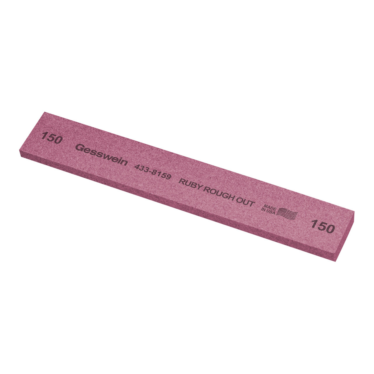 Gesswein® Ruby Rough Out Stones - 1" x 1/4" x 6", 150 Grit  (Pkg. of 6)