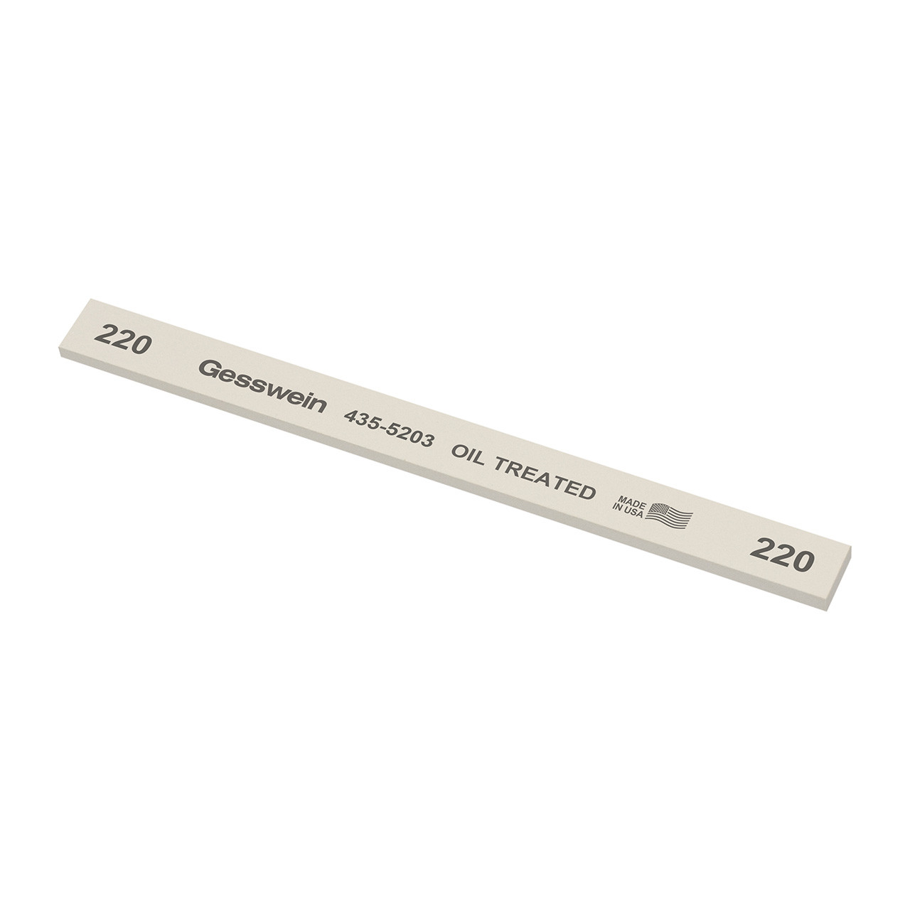 Gesswein® Oil-Treated Stones - 1/2" x 1/8" x 6", 220 Grit  (Pkg. of 12)