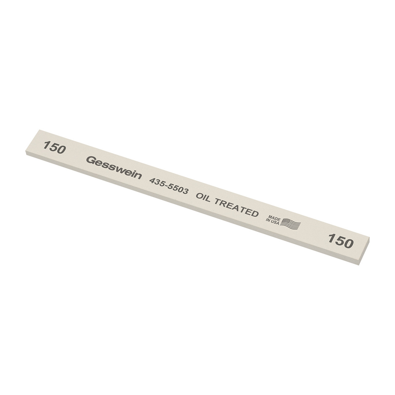 Gesswein® Oil-Treated Stones - 1/2" x 1/8" x 6", 150 Grit  (Pkg. of 12)