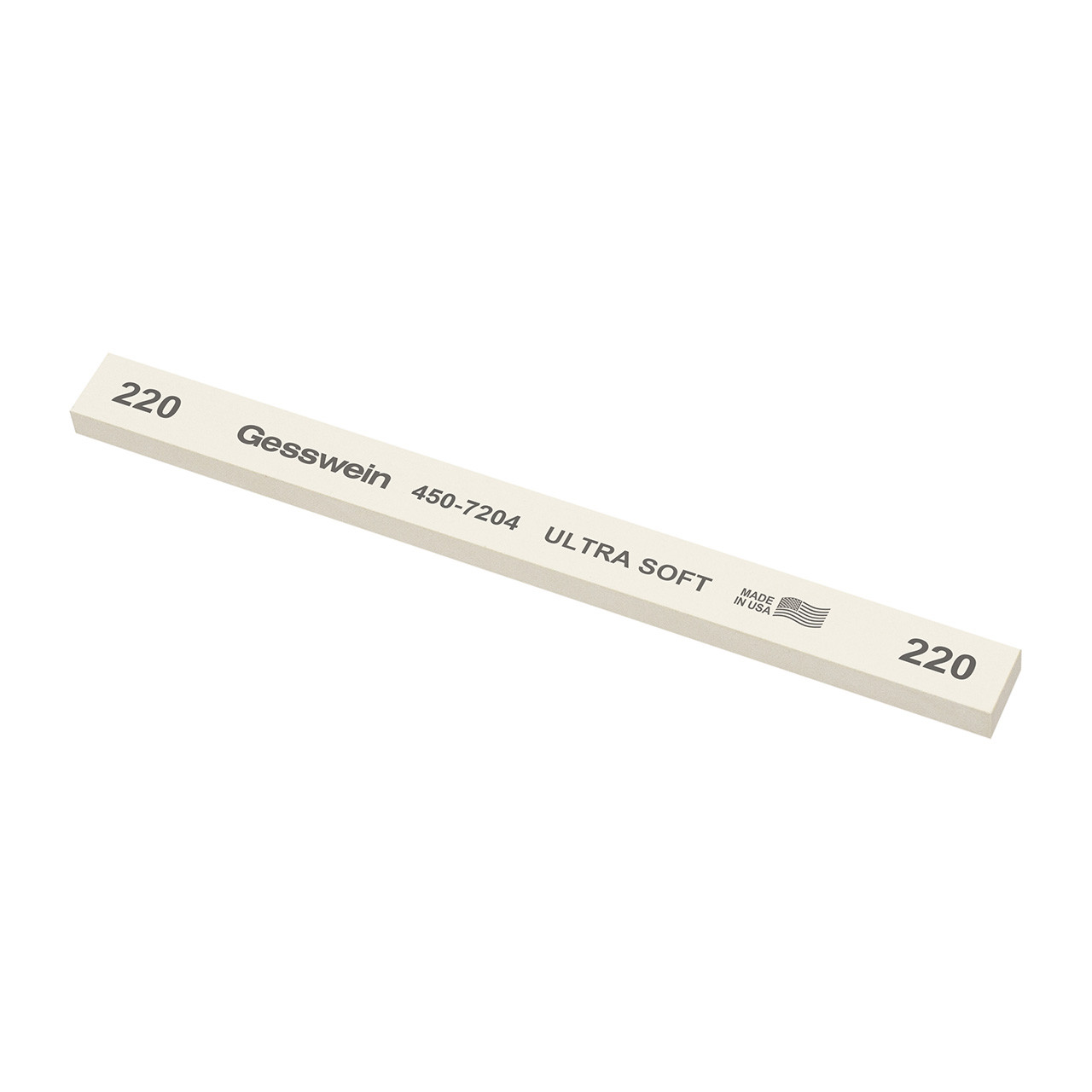 Gesswein® Ultra-Soft Stones - 1/2" x 1/4" x 6", 220 Grit  (Pkg. of 12)