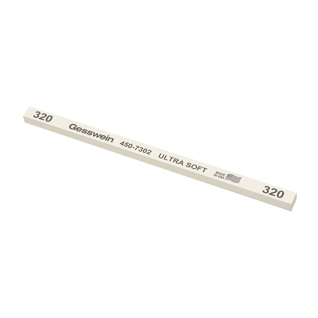 Gesswein® Ultra-Soft Stones - 1/4" x 1/4" x 6", 320 Grit  (Pkg. of 12)