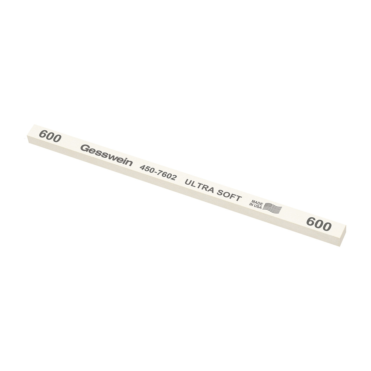 Gesswein® Ultra-Soft Stones - 1/4" x 1/4" x 6", 600 Grit  (Pkg. of 12)