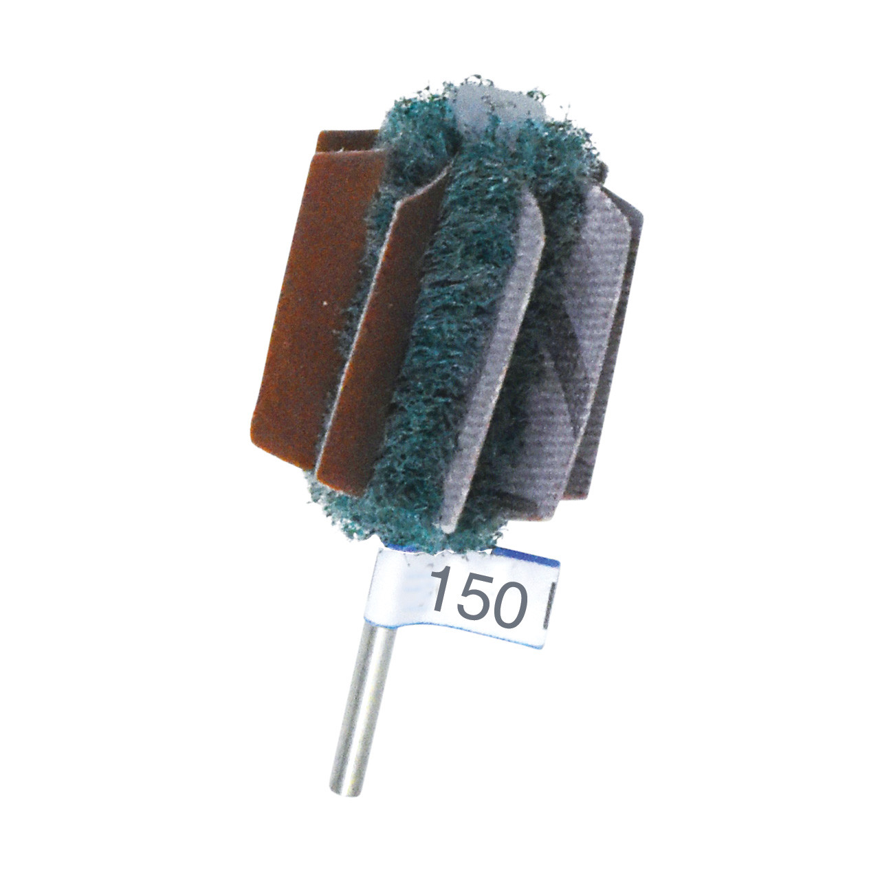 Mini Mounted Abrasive Buffs  - 150 Grit  (Pkg. of 3)