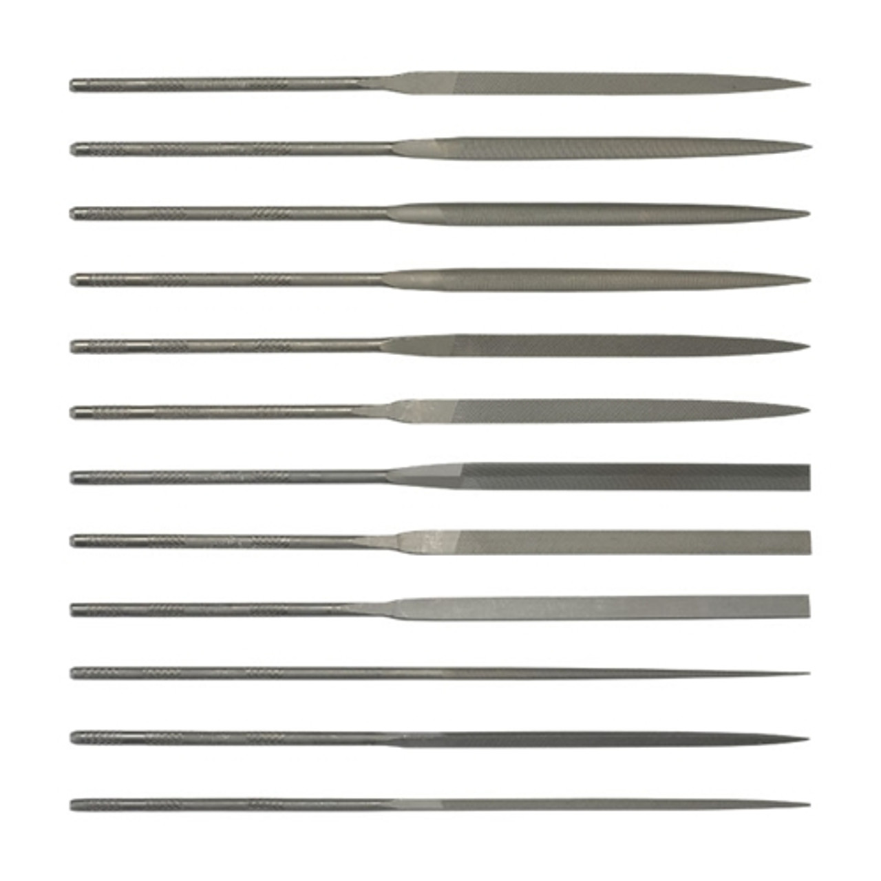 Grobet USA® 14cm Cut 4 Swiss Pattern Needle File Set